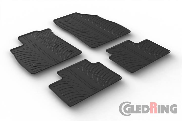GledRing 0058 Interior mats GledRing rubber black for Renault Talisman (2016-) 0058