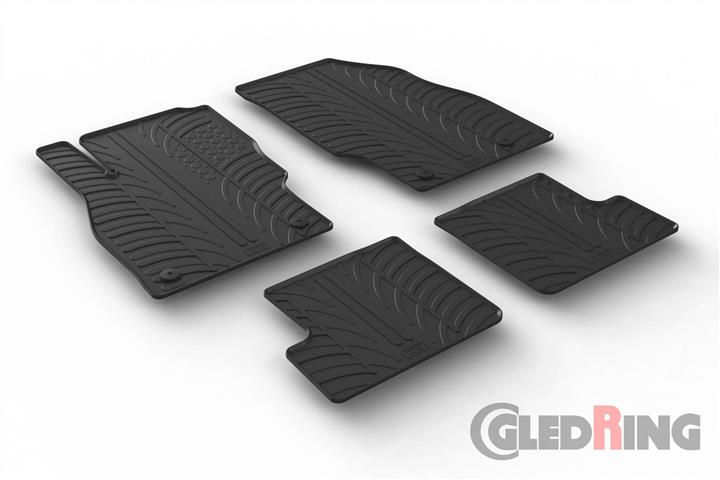 GledRing 0090 Interior mats GledRing rubber black for Opel Adam (2013-) 0090