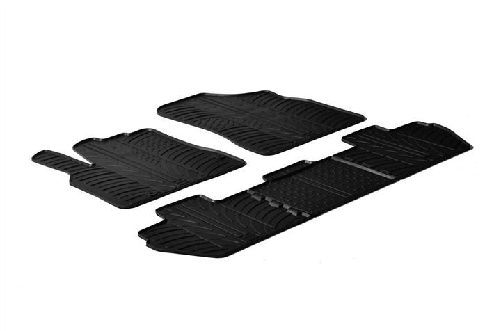 GledRing 0121 Interior mats GledRing rubber black for Peugeot Partner/Citroen Berlingo 0121