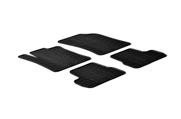 GledRing 0123 Interior mats GledRing rubber black for Citroen C3 (2009-2016) 0123