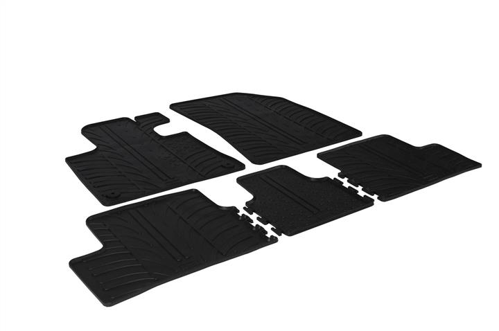 GledRing 0127 Interior mats GledRing rubber black for Citroen C4/C4 picasso 0127