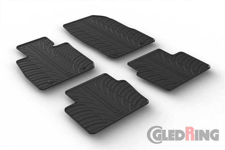 GledRing 0223 Interior mats GledRing rubber black for Mazda Cx-3 (2015-) 0223