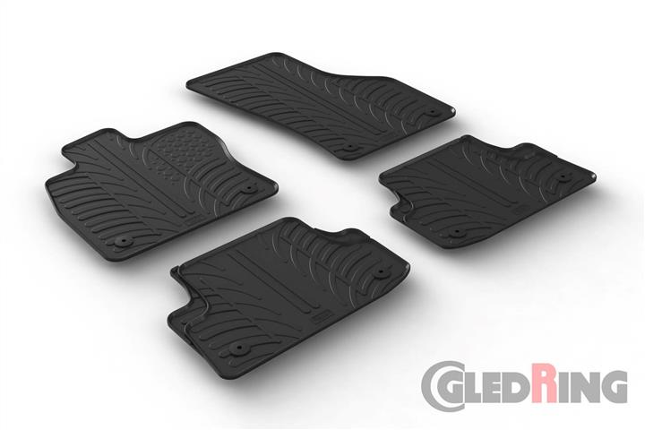 GledRing 0250 Floor mats GledRing rubber black for Audi A3/A3 sportback 0250