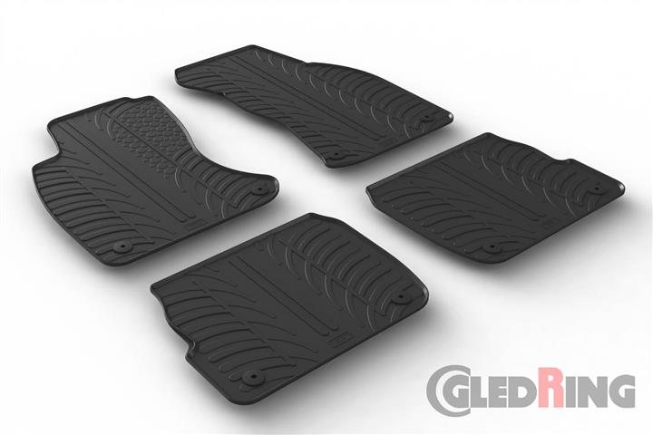 GledRing 0253 Interior mats GledRing rubber black for Audi A6/A6 avant 0253
