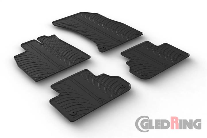 GledRing 0257 Interior mats GledRing rubber black for Audi Q5 (2017-) 0257