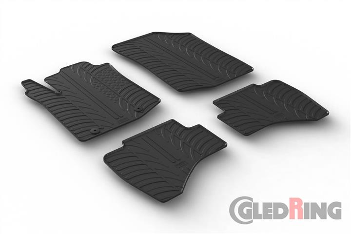 GledRing 0271 Interior mats GledRing rubber black for Toyota Aygo (2014-) 0271