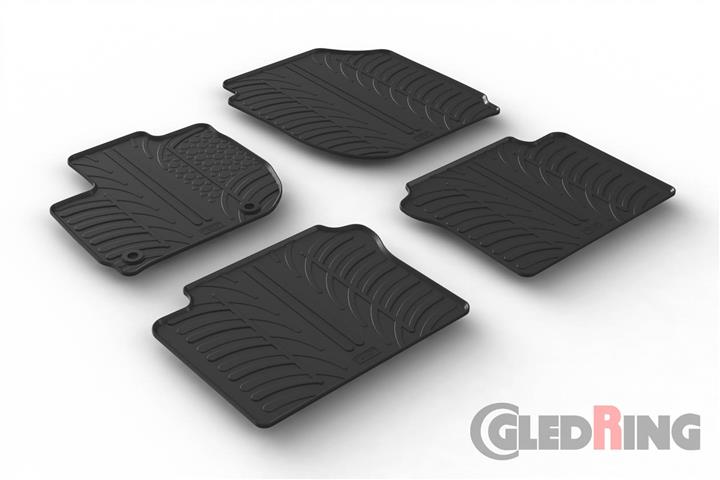 GledRing 0308 Interior mats GledRing rubber black for Honda Hr-v (2015-) 0308