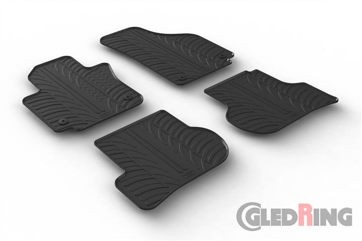 GledRing 0312 Interior mats GledRing rubber black for Seat Altea (2004-2015) 0312