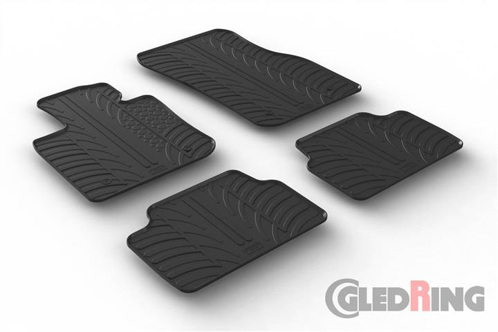 GledRing 0408 Interior mats GledRing rubber black for BMW Mini (2014-) 0408