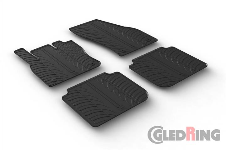 GledRing 0475 Interior mats GledRing rubber black for Skoda Kodiaq (2016-) 0475