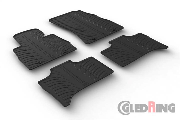 GledRing 0495 Interior mats GledRing rubber black for BMW X5 (1999-2007) 0495