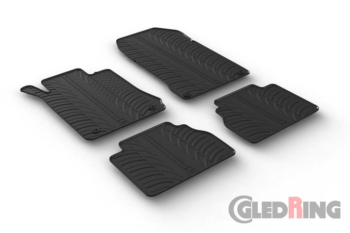 GledRing 0506 Interior mats GledRing rubber black for Mercedes E-class (1995-2003) 0506