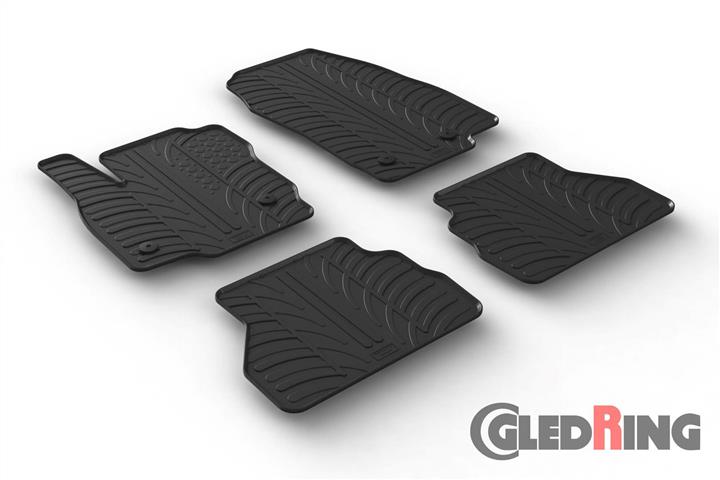 GledRing 0558 Interior mats GledRing rubber black for Ford B-max (2012-) 0558