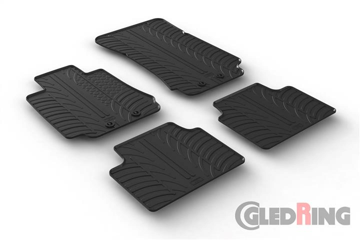 GledRing 0567 Interior mats GledRing rubber black for Alfa Romeo Giulia (2016-) 0567