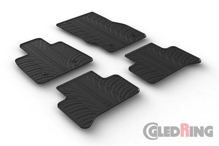 GledRing 0568 Interior mats GledRing rubber black for Alfa Romeo Stelvio (2017-) 0568