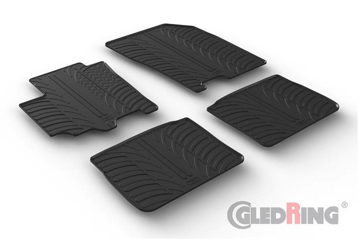 GledRing 0629 Interior mats GledRing rubber black for Suzuki Sx4 (2014-) 0629