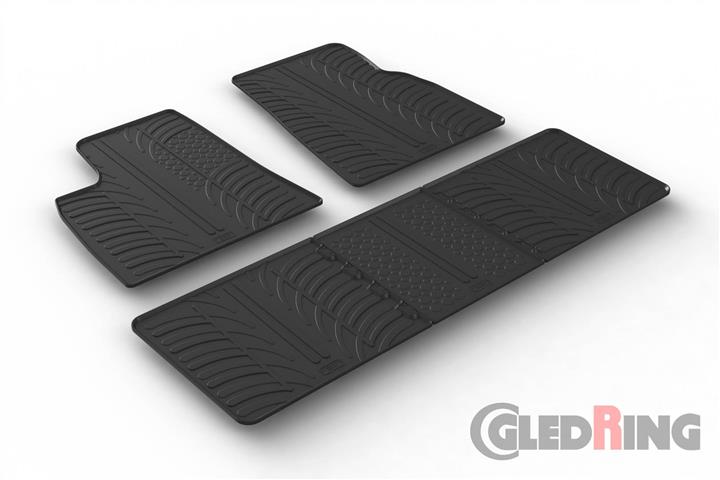 GledRing 0641 Interior mats GledRing rubber black for Tesla Model s (2014-2015) 0641