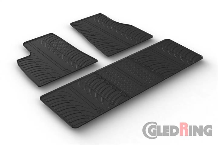 GledRing 0642 Interior mats GledRing rubber black for Tesla Model s (2016-) 0642
