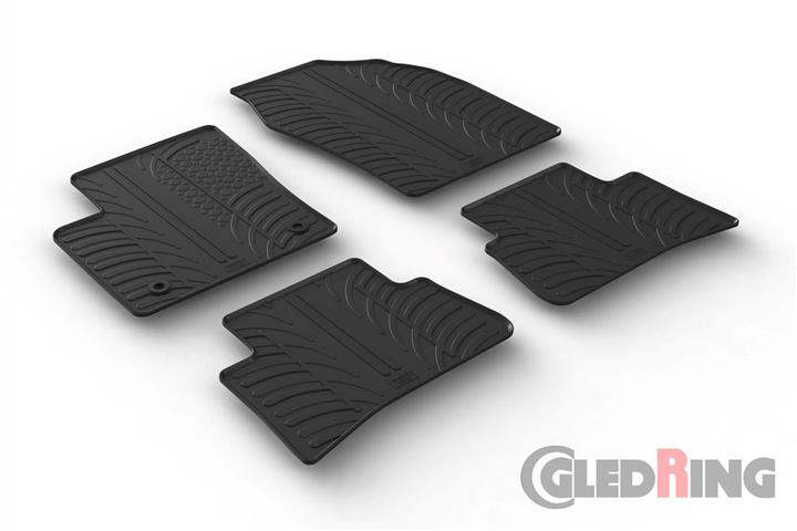GledRing 0693 Interior mats GledRing rubber black for Toyota Ch-r (2016-) 0693