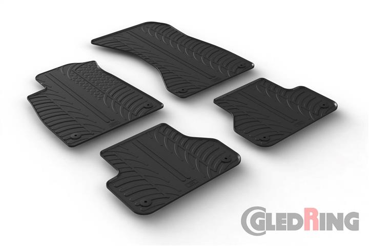 GledRing 0703 Interior mats GledRing rubber black for Audi A5 (2017-) 0703