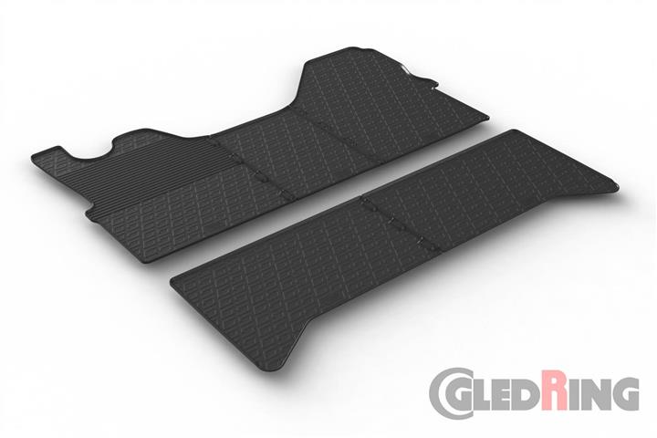 GledRing 0919 Interior mats GledRing rubber black for Iveco Daily (2014-) 0919