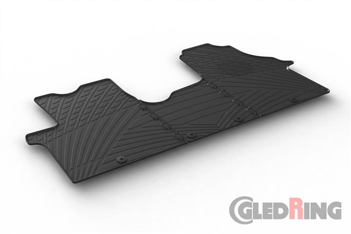 GledRing 0927 Interior mats GledRing rubber black for Renault Trafic/Opel Vivaro 0927