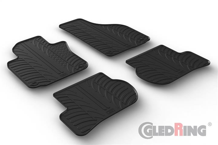 GledRing 0965 Interior mats GledRing rubber black for Volkswagen Golf v-vi (2003-2012) 0965