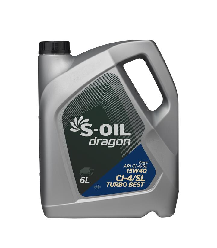S-Oil DTB15406 Engine oil S-Oil DRAGON TURBO BEST 15W-40, 6L DTB15406