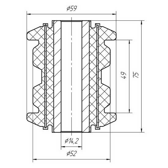 Silent block Metgum 11-53