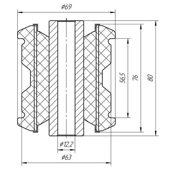 Silent block Metgum 11-60