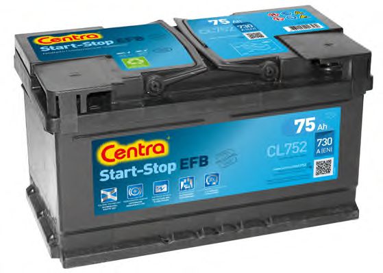 Centra CL752 Battery Centra Start-Stop EFB 12V 75AH 730A(EN) R+ CL752