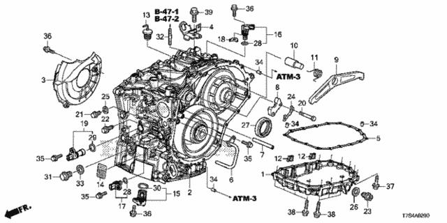 Honda 91206-5T0-004 Oil seal 912065T0004