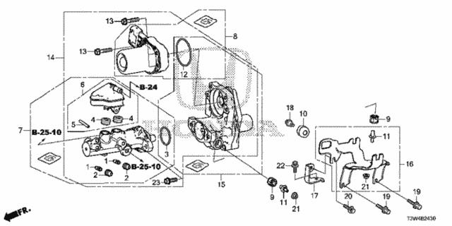 46665SZWJ51 Honda Grommet
