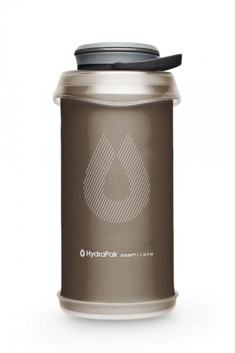 HydraPak 2000980449842 Soft flask-bottle "HydraPak Stash Mammoth Gray 1 L" G121M 2000980449842