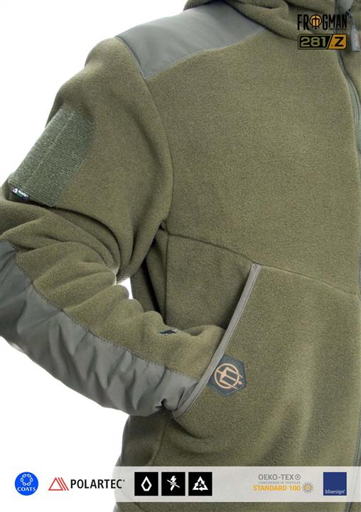 P1G Field Training Hoodie Jacket &quot;FRWJ-Polartec&quot; (Frogman Range Workout Jacket Polartec 200) UA281-29901-OD – price