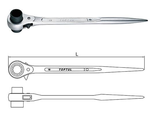 Toptul AEAH1014 Ring key AEAH1014