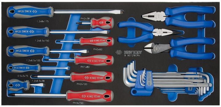 King tony 9-90129CRV Combined tool kit 29 items (EVA tool tray) 990129CRV