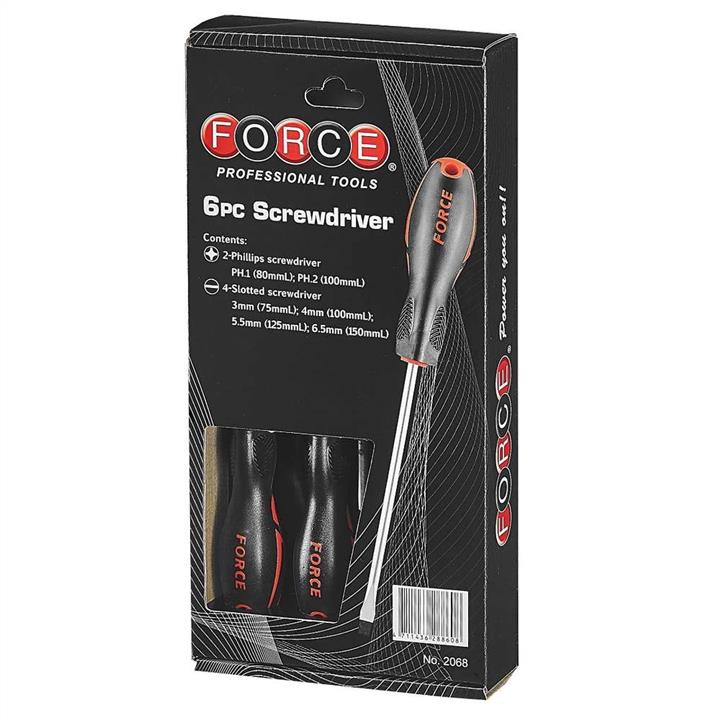 Force Tools 2068 A set of 6 screwdrivers. 2068
