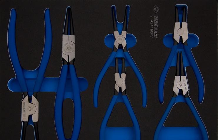 942116GPV King tony Set of snap ring pullers 6 items (EVA tool tray)