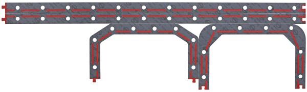 Pan gasket Renault: 455690 Elring Gasket oil pan