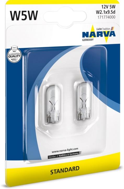 Glow bulb W5W 12V 5W Narva 171774000