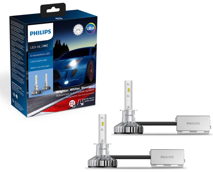 Philips 11258XUX2 LED lamp Philips X-tremeUltinon LED +200% H1 5800K (2 pcs.) 11258XUX2