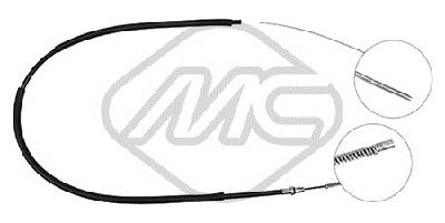 Metalcaucho 80127 Cable Pull, parking brake 80127