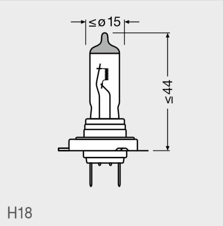 Halogen lamp Osram Original 12V H18 55W Osram 64180L
