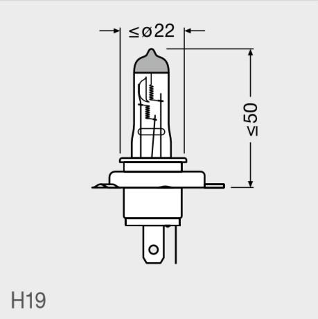 Osram Halogen lamp Osram Original 12V H19 60&#x2F;55W – price 26 PLN