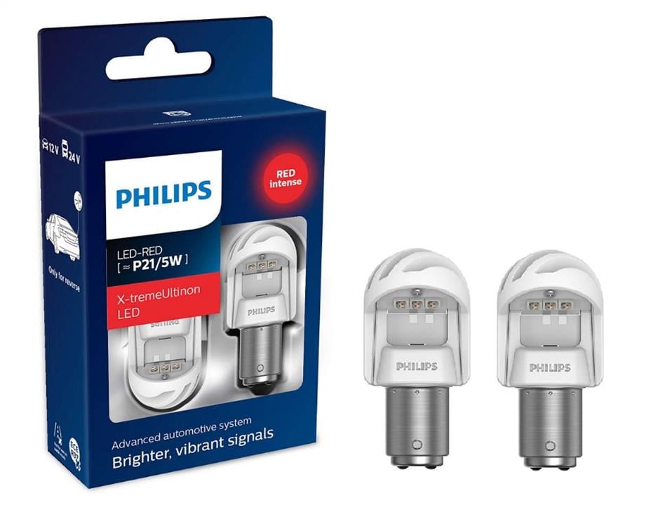 11499XURX2 Philips LED lamp Philips X-tremeUltinon LED gen2 P21/5W 12/24V BAY15d (2 pcs.)