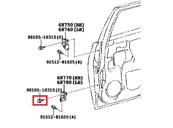 9010510315 Toyota Bolt