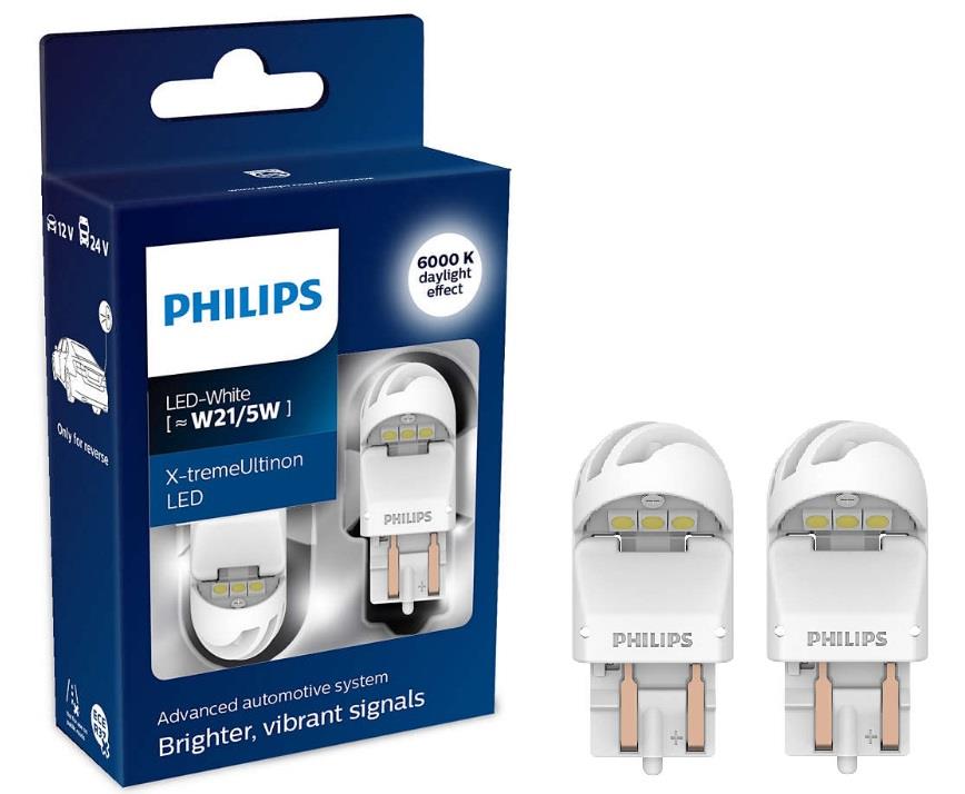 Philips 11066XUWX2 LED lamp Philips X-tremeUltinon LED gen2 W21/5W 12/24V W3x16q (2 pcs.) 11066XUWX2