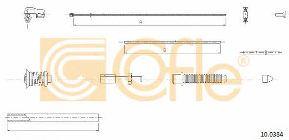 Telco 10.0384 Accelerator cable 100384