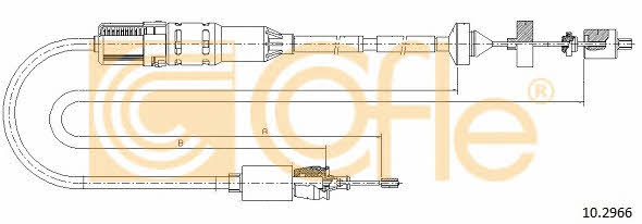 Clutch cable Renault Laguna: 102966 Telco Clutch cable